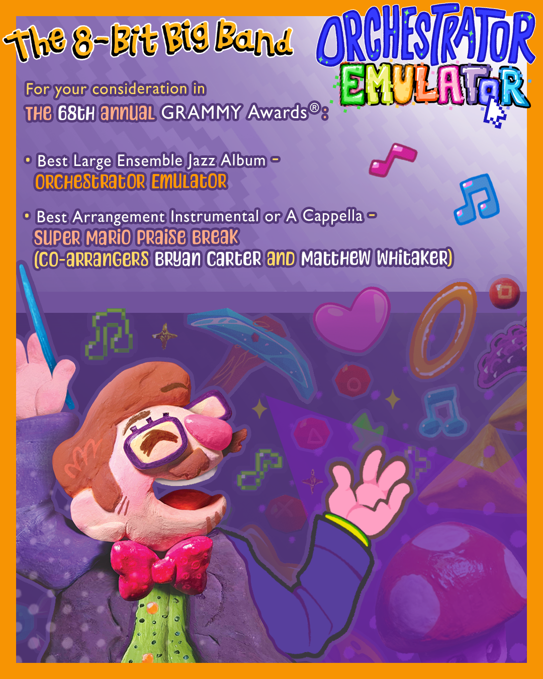 For your consideration in the GRAMMY Awards® — The 8-Bit Big Band